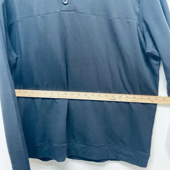 All in Motion Men's Black Button Long Sleeve Thumb Hole Hoodie Size XL - Picture 7 of 10